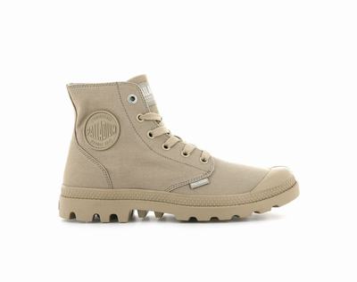 Zapatos Altas Palladium MONO CHROME Mujer Warm Sand | Costa Rica-09627